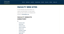 Desktop Screenshot of faculty.tamuc.edu