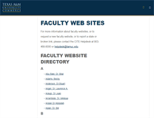 Tablet Screenshot of faculty.tamuc.edu